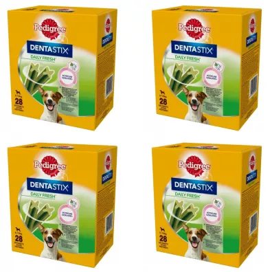 Pedigree DentaStix Fresh przysmaki dentystyczne dla psa ma�e rasy Zgrzewka 4 x 4 x 110 g