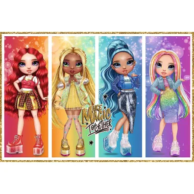Puzzle 2x200 el. T�czowe lalki Trefl