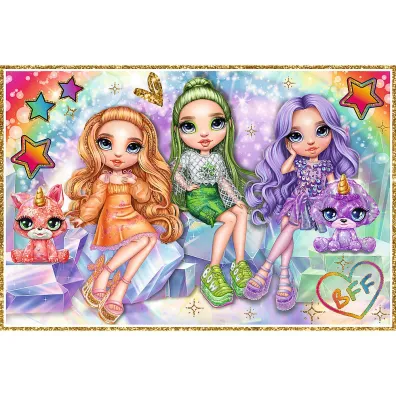Puzzle 2x200 el. T�czowe lalki Trefl