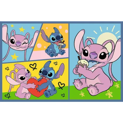 Puzzle 2x70 el. Ze Stitchem nie ma nudy Trefl