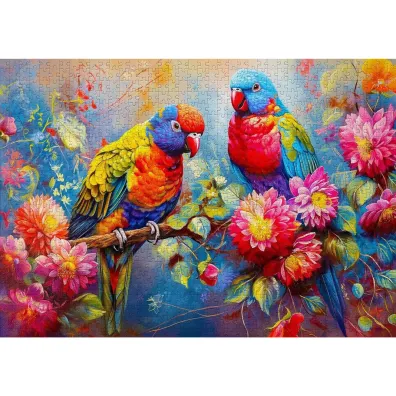Puzzle 1000 el. Tropikalni towarzysze Enjoy