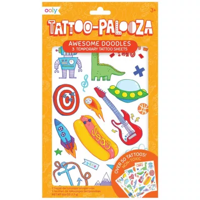 Kolorowe Baloniki Tatua�e zmywalne Tattoo Palooza. Bazgro�y