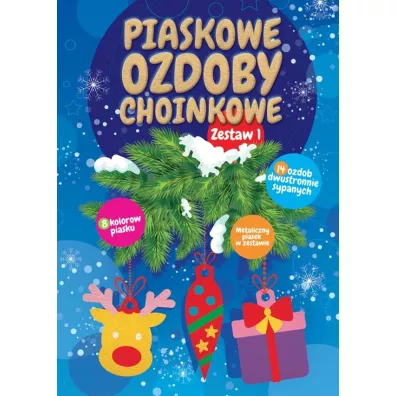 Piaskowe ozdoby choinkowe. Zestaw 1