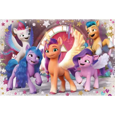 Puzzle maxi 24 el. Weso�y dzie� kucyk�w Trefl