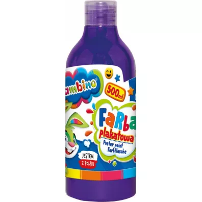 St. Majewski Farba plakatowa w butelce Bambino fioletowa 500ml