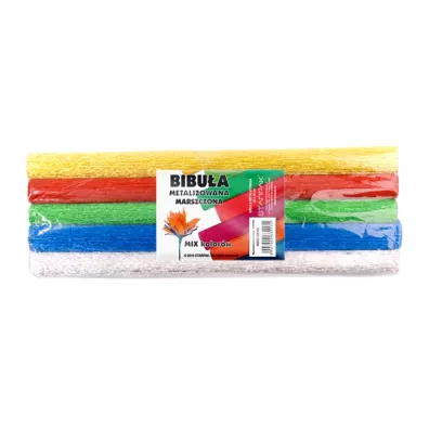 Starpak Bibua marszczona metalizowana mix 5 szt.