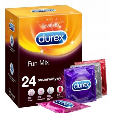 Durex Prezerwatywy Fun Mix 24 szt.
