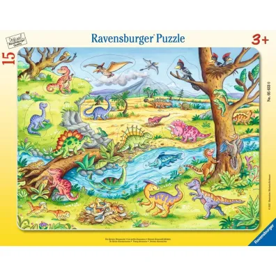 Puzzle 15 Young Dinosaurs Where to Put It? Ravensburger