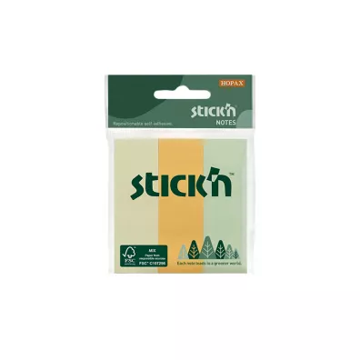 Stickn Notes samoprzylepny pastel 76x25mm 50 kartek