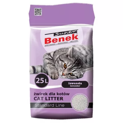 Super Benek wirek dla kota lawenda 25 l