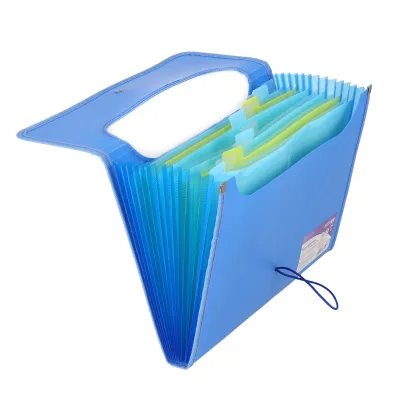 Teczka VFILE STRIGO A4 z 12 przek�adkami niebieska