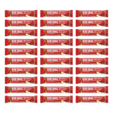Bob Snail Przek�ska roll long jab�ko - truskawka Zestaw 30 x 15 g