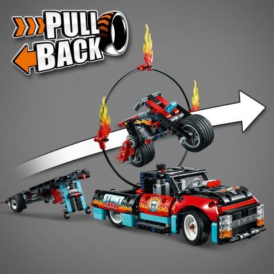 LEGO Technic Furgonetka i motocykl kaskaderski 42106