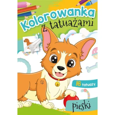 Malowanka A5 Kolorowanka z tatua�ami. Pieski SKRZAT 072020