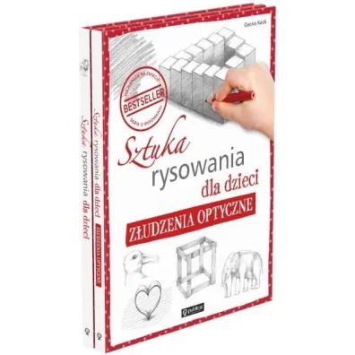 Pakiet: Sztuka rysowania dla dzieci / Z�udzenia optyczne - Gecko Keck