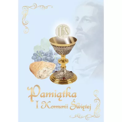 Pami�tka I Komunii �wi�tej. Niebieska