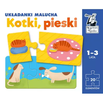 Puzzle Kapitan Nauka. Ukadanki malucha. Kotki, pieski Edgard
