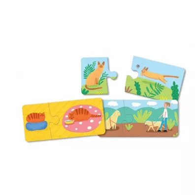 Puzzle Kapitan Nauka. Ukadanki malucha. Kotki, pieski Edgard