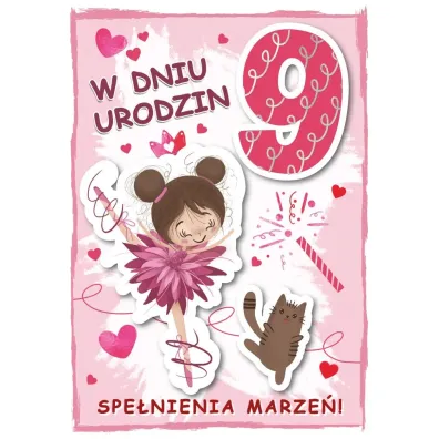 Armin Style KARNET URODZINY 9 B6 Z KOP AS GM-1094 FOL