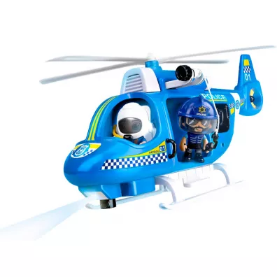 PinyPon Action. Zestaw Helikopter policyjny z figurk 7 cm i akcesoriami