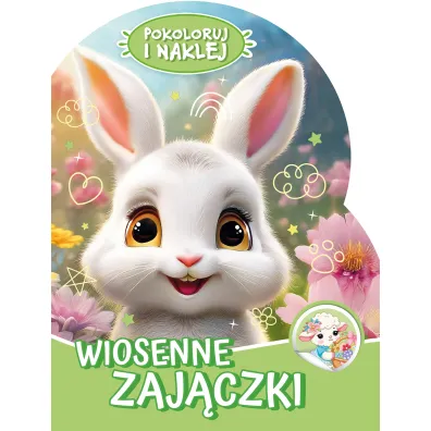 Pokoloruj i naklej. Wiosenne zaj�czki
