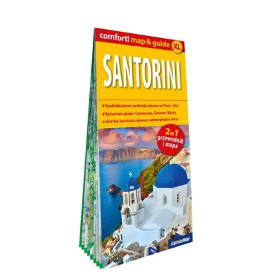 Santorini map&guide XL PL laminat 2024 - Piotr Jab�o�ski