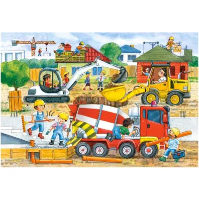 Puzzle 40 el. Plac budowy Castorland