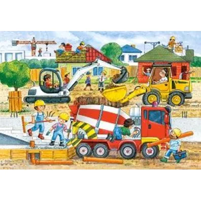 Puzzle 40 el. Plac budowy Castorland