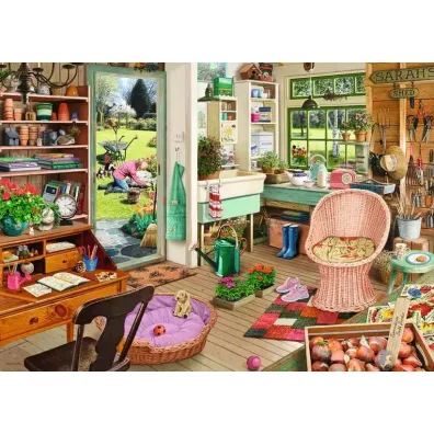 Puzzle 1000 el. Szopa ogrodowa Ravensburger