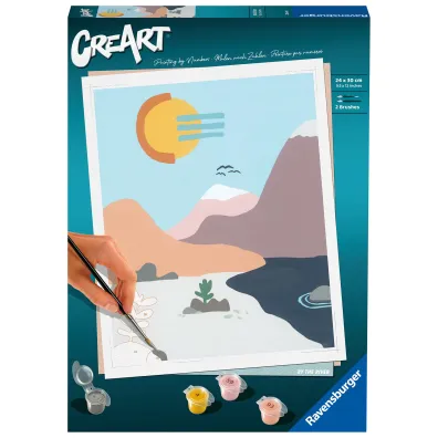 Ravensburger Malowanie po numerach CreArt - Minimalistyczny krajobraz 1 24x30cm