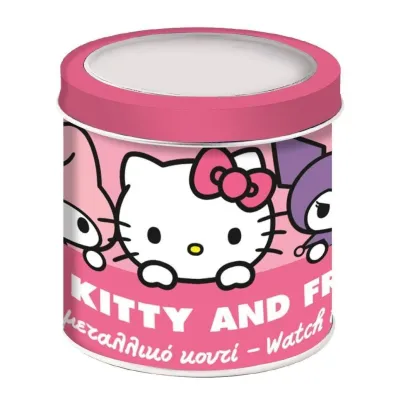 Diakakis Zegarek analogowy w puszce Hello Kitty