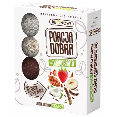 Porcja Dobra Kulki owocowo-orzechowe 12 x 12 g