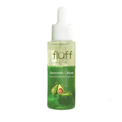 Fluff Two-Phase Face Serum booster dwufazowy do twarzy Aloes i Awokado 40 ml