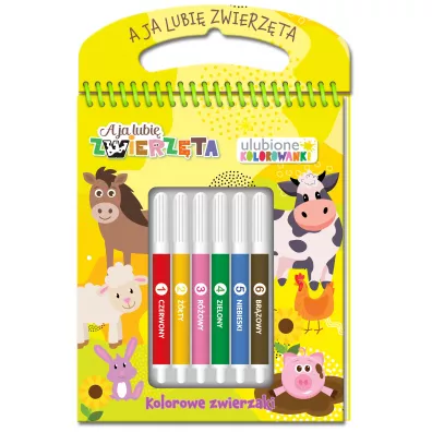 A ja lubi� zwierz�ta. Ulubione kolorowanki 2. Kolorowe zwierzaki