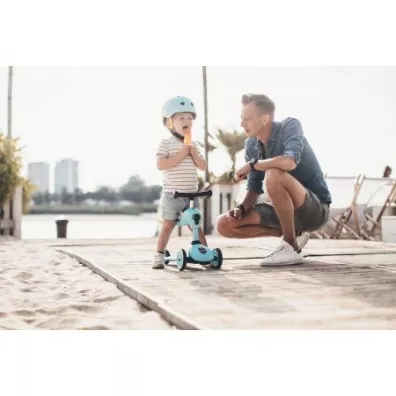Zestaw Highwaykick 1 2w1 Je�dzik i hulajnoga tr�jko�owa + Kask XXS-S 1-5 lat Blueberry Scootandride