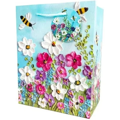 Fresh Torebka ozdobna matowa Pszczo�y 18x23x10cm