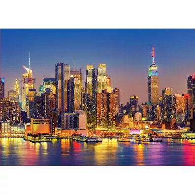 Puzzle 1500 el. Manhattan noc�, Nowy Jork Educa