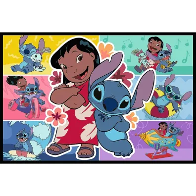 Puzzle 2x200 el. Weso�e �ycie Stitcha Trefl