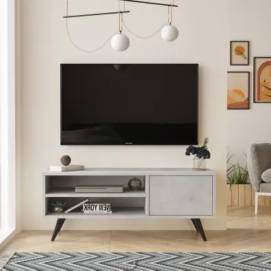 HowHomely Szafka RTV Cloud kolor szary