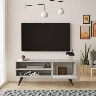 HowHomely Szafka RTV Cloud kolor szary