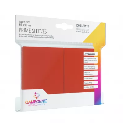 Gamegenic Koszulki Prime CCG Sleeves Red 66 x 91 mm 100 szt.