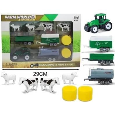 Zestaw farma - traktor z akcesoriami Merkpol