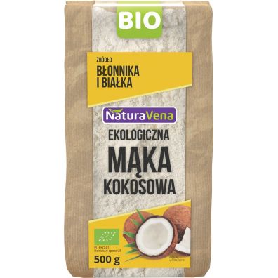 NaturaVena Mąka kokosowa 500 g Bio