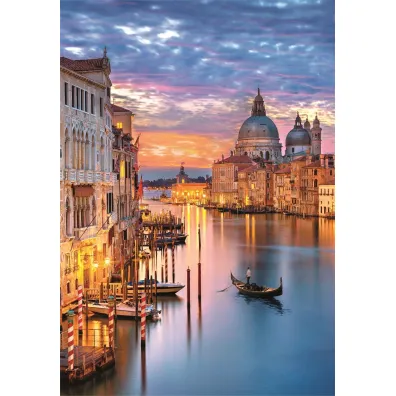 Puzzle 500 el. Compact Lighting Venice Clementoni