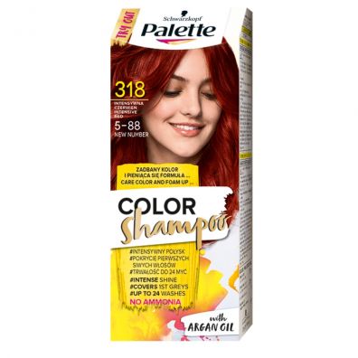 Palette Color Shampoo szampon koloryzujcy do wosw do 24 my 318 (5-88) Intensywna Czerwie