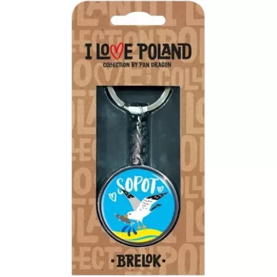 Pan Dragon Brelok I love Poland Sopot ILP-BRE-A-SOP-01