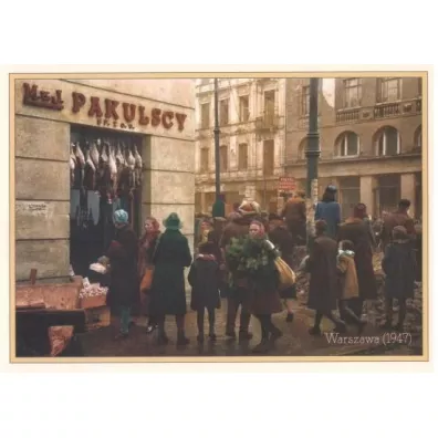 Olesiejuk Sp. z o.o. Poczt�wka Warszawa 1947 Sklep kolonialny