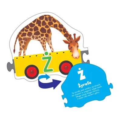 Lokomotywa. Literkowe ZOO. Uk�adanka edukacyjna Adamigo