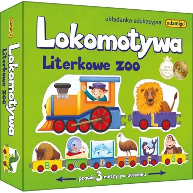 Lokomotywa. Literkowe ZOO. Uk�adanka edukacyjna Adamigo