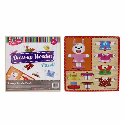 Uk�adanka drewniana 10 el. Ubieranka Mega Creative